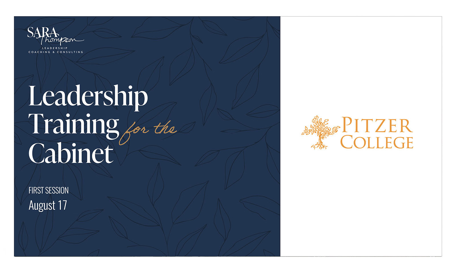 leadership coach professional services deck