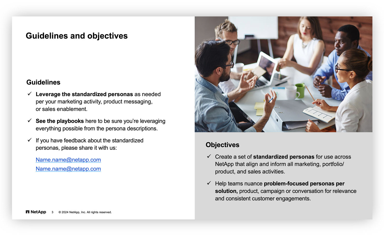 tech firm personas deck